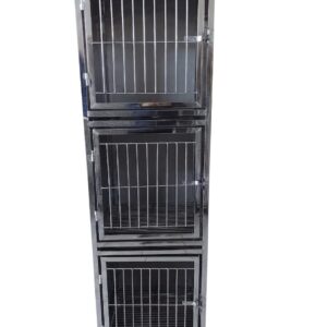 Canil de Inox para 03 Animais