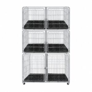 Canil Veterinário Modular em Epóxi 6 lugares