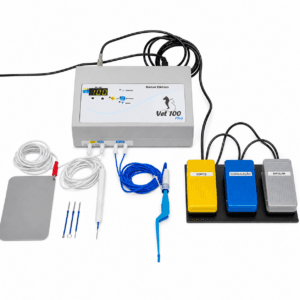 Bisturi Elétrico Veterinário Digital Vet 100 Plus com Pedal Triplo e Modo Bipolar